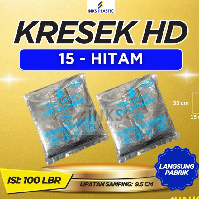 KRESEK 15 WARNA PUTIH HITAM KANTONG HD UK 15