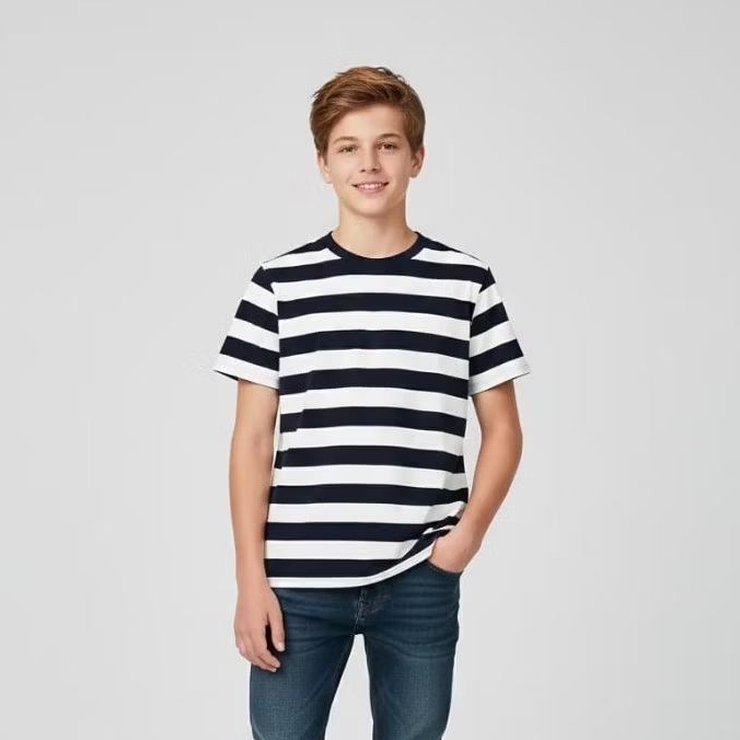 kaos salur / kaos salur anak laki-laki / kaos salur anak perempuan / kaos salur dewasa / kaos salur 