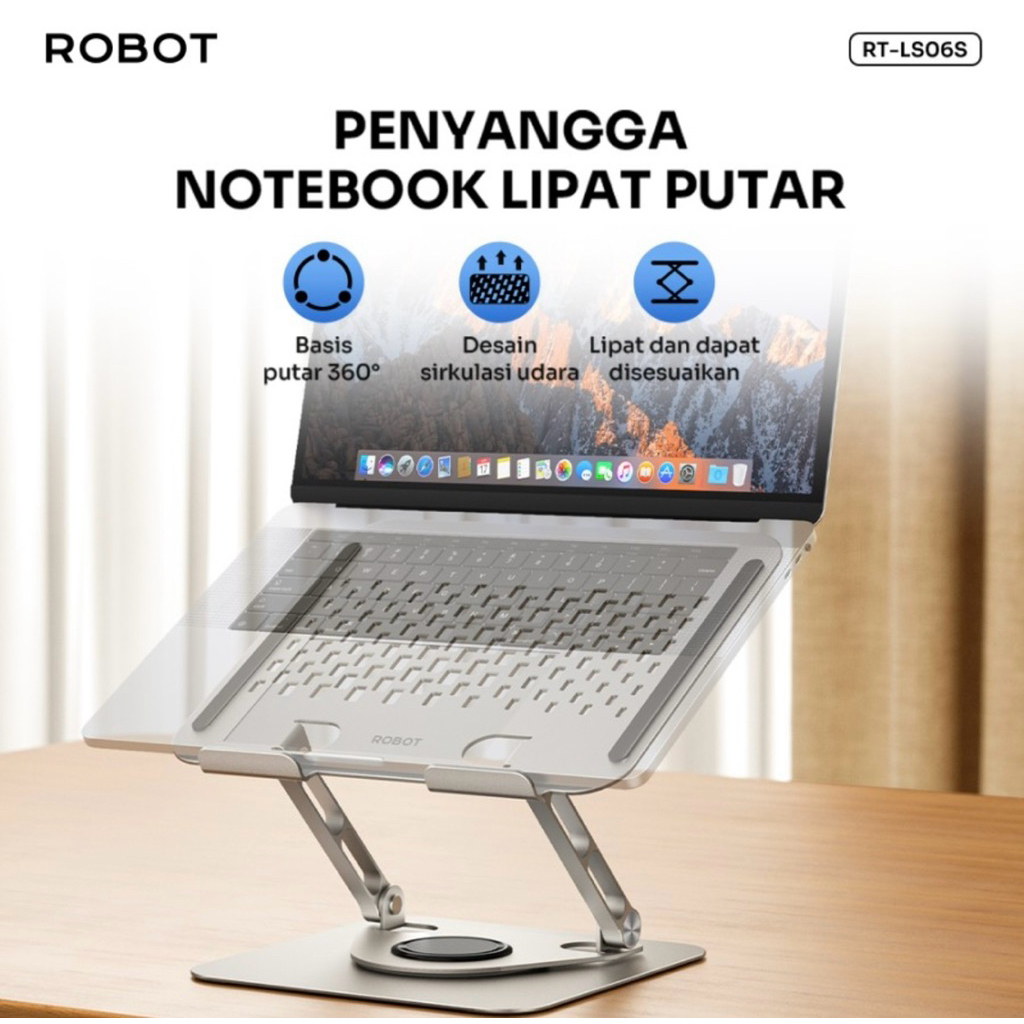 Laptop Stand Robot RT-LS06S Liftable & Foldable 360°