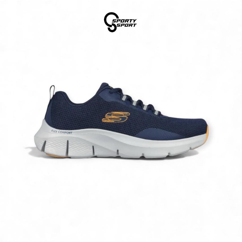 SEPATU LARI PRIA SKECHERS FLEX COMFORT SERRON (232686 NVOR)