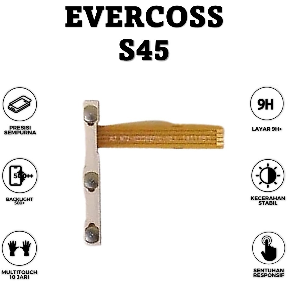 FLEXIBEL ON / OFF + VOLUME EVERCOSS S45 ORIGINAL