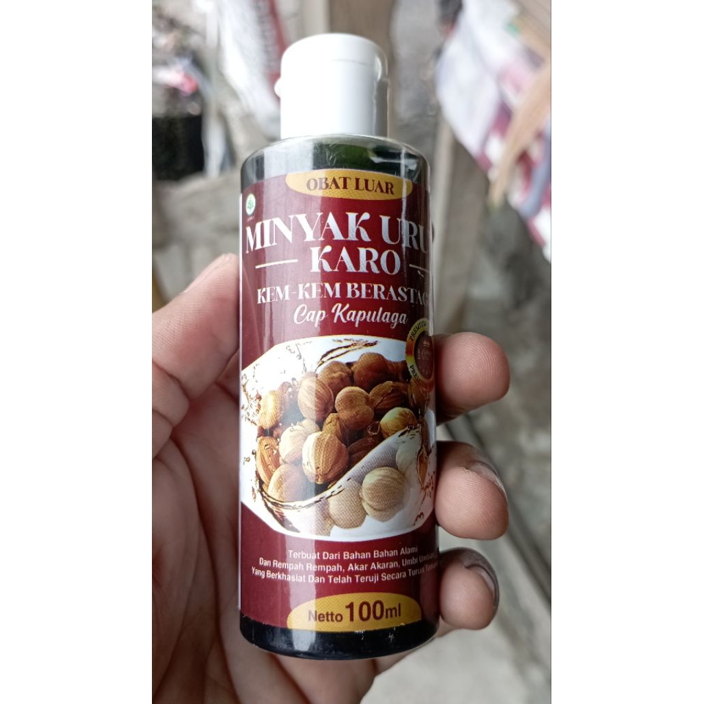 minyak kem kem Berastagi 100 ml, cap kapulaga