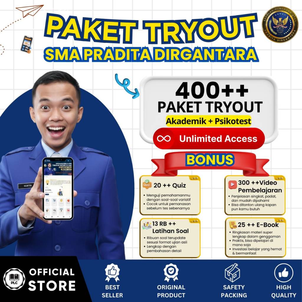 PLC - Tryout Online Pradita Dirgantara 2026 – Aplikasi CAT Online, Tryout & Akun Belajar Lengkap