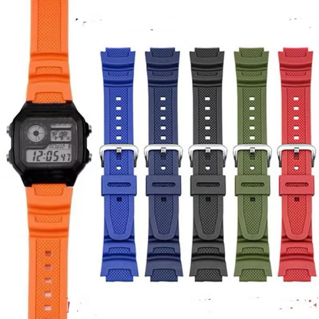 Strap tali jam tangan Casio W219 W219H W-219H W 219H Tali jam Casio General w219h Best Seller Bisa C