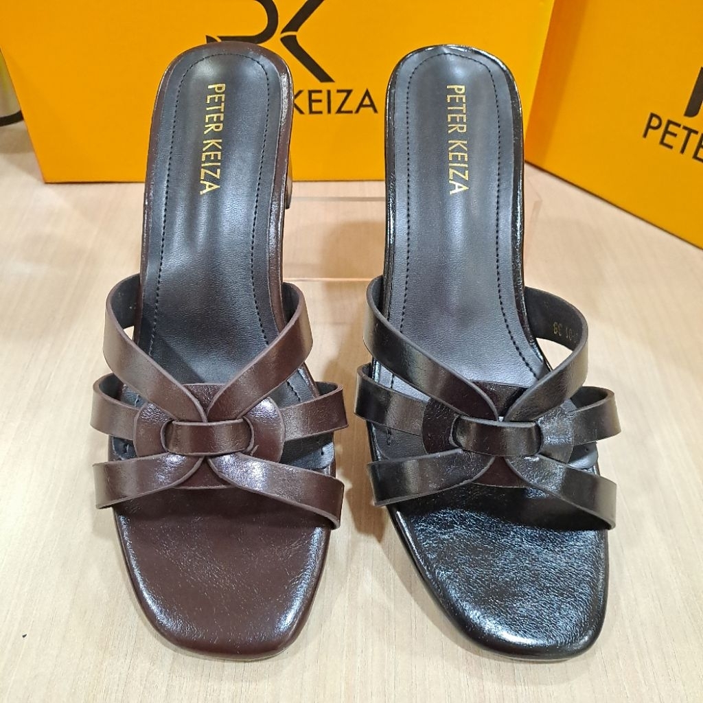 sandal wanita peter keiza heels 5 cm