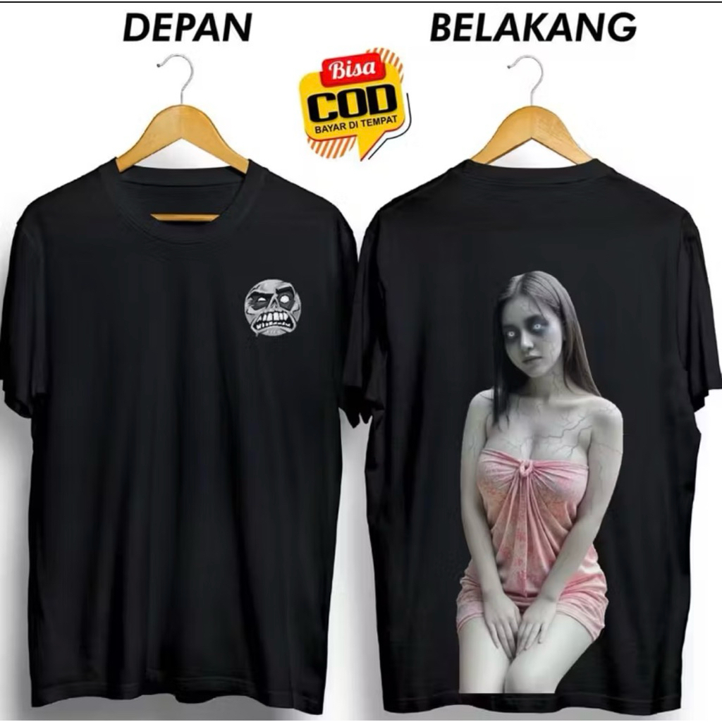 KAOS DISTRO HANTU CEWE CANTIK SEKSI TERBARU