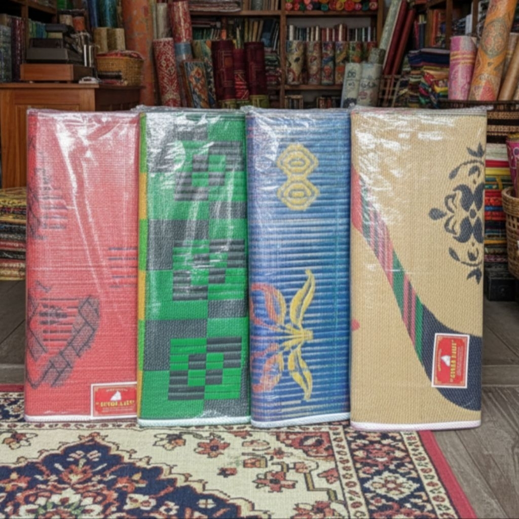 Tikar lipat singa laut 2x3 meter tikar plastik tikar gulung serbaguna