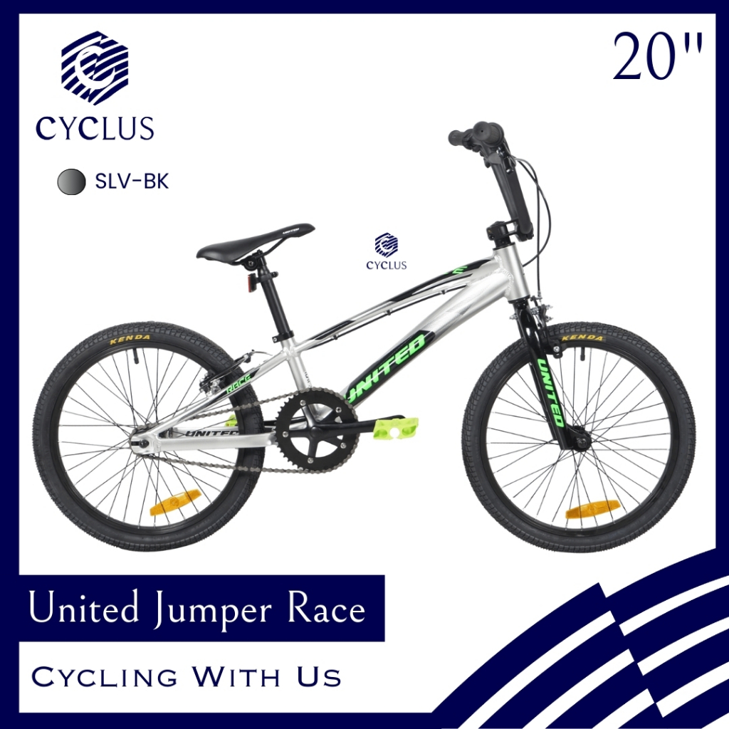 Sepeda BMX United Jumper Race 20 Inch Frame Alloy Aluminium Anak Dewasa Laki Laki