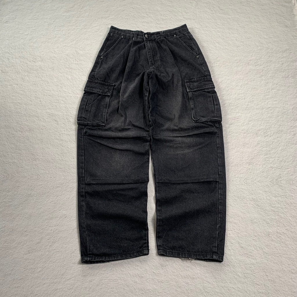 bagy cargo jeans dimitri black musinsa