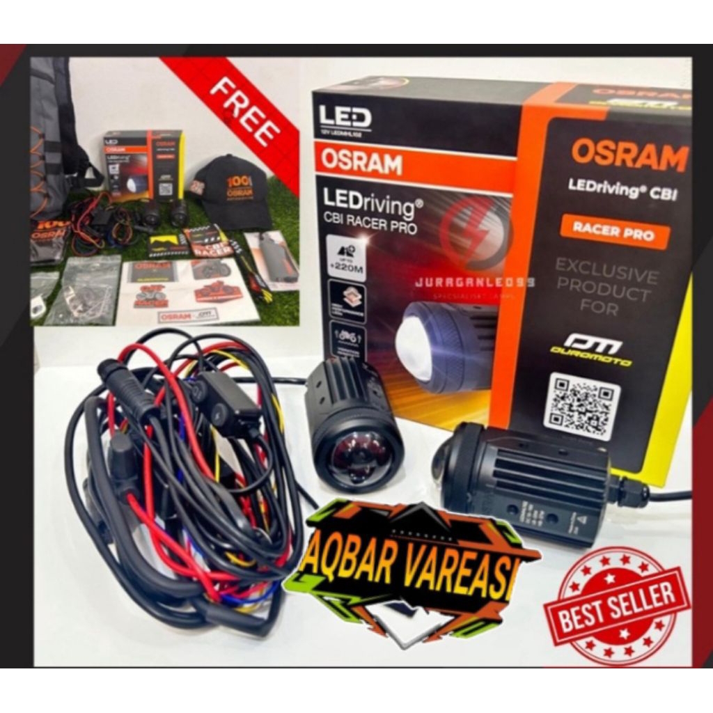 LAMPU SOROT MINI LASER DUROSRAM CBI PRO 30/40WAT PROJIE MOTOR KOLABORASI DUROMOTO