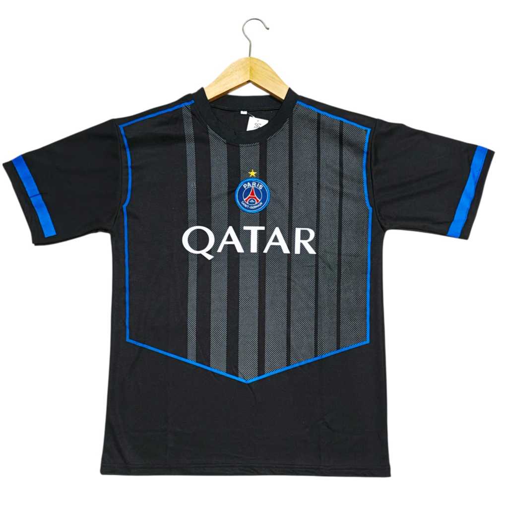 JERSEY BAJU BOLA POLOS PENDEK DEWASA QATAR HITAM TERBARU BISA COD