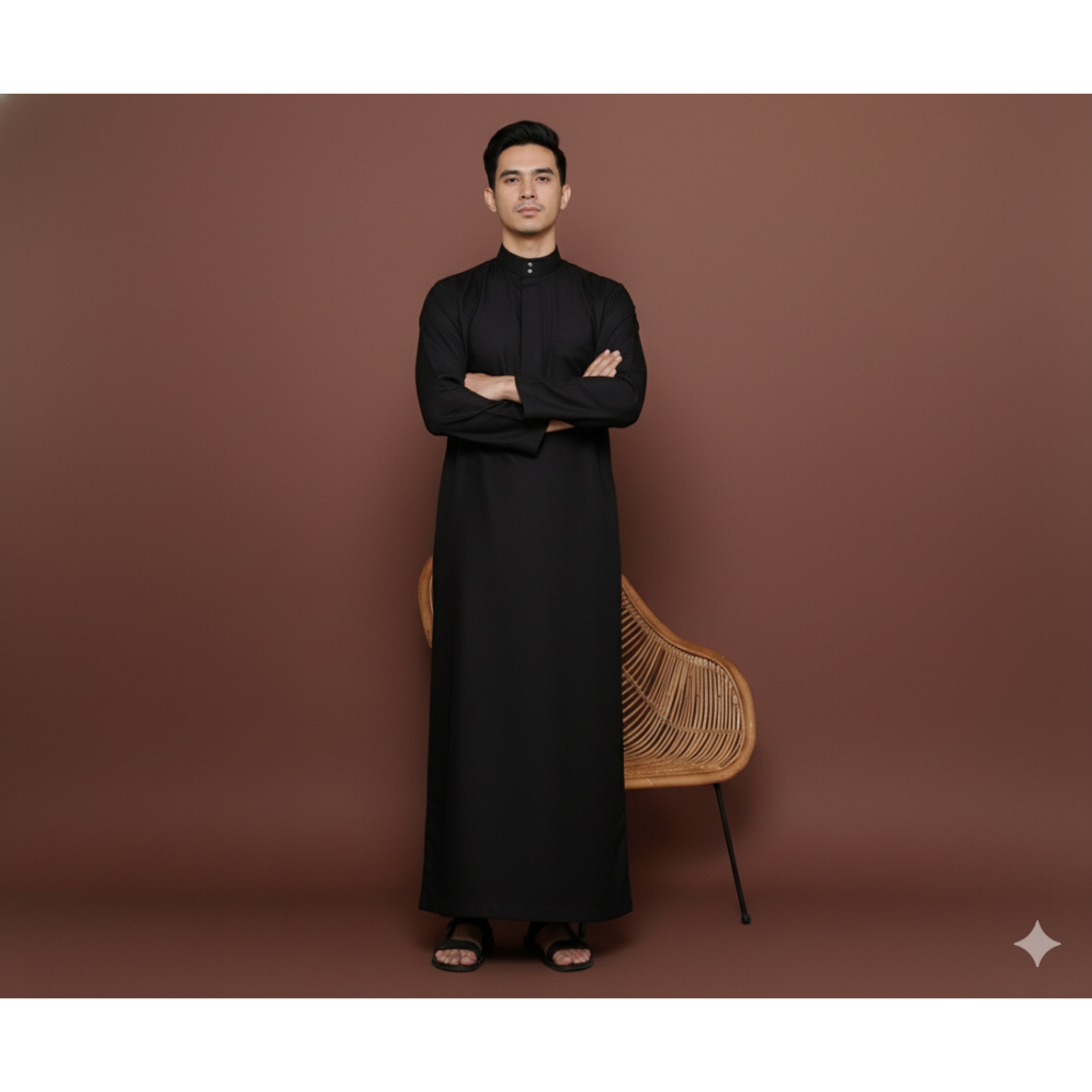 Gamis jubah pria dewasa model polos - koko dewasa - baju jubah polos pria