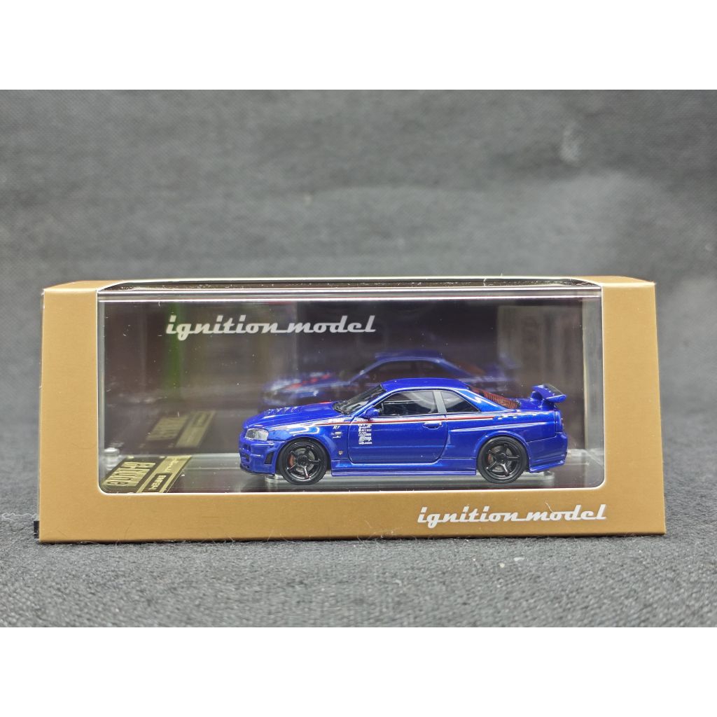 Ignition Model 1/64 Nissan Skyline GTR R34 R Tune Bayside Blue