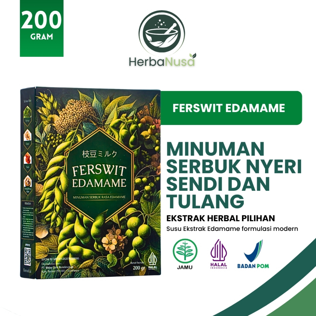 Ferswit Edamame Susu Edamame Jepang Untuk Asam Lambung, Gerd & Pencernaan 200 gram