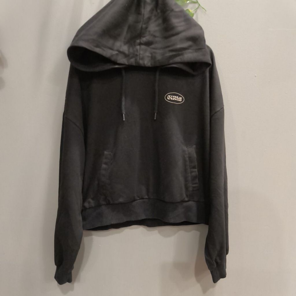 sweater hoodie Awk crop top remaja usia 9-10 tahun prelovd