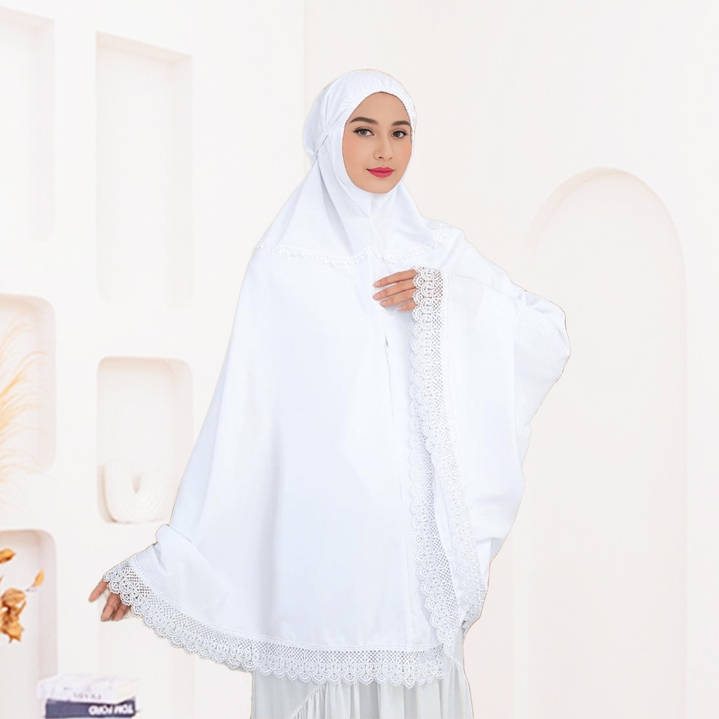Bergo Umroh Haji Katun Premium Jumbo Kantong Depan Anti Copet