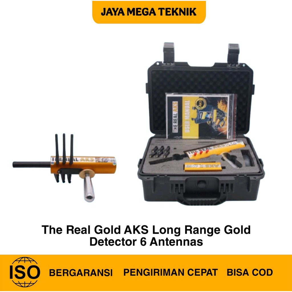 The Real Gold AKS Long Range Gold Detector 6 Antennas