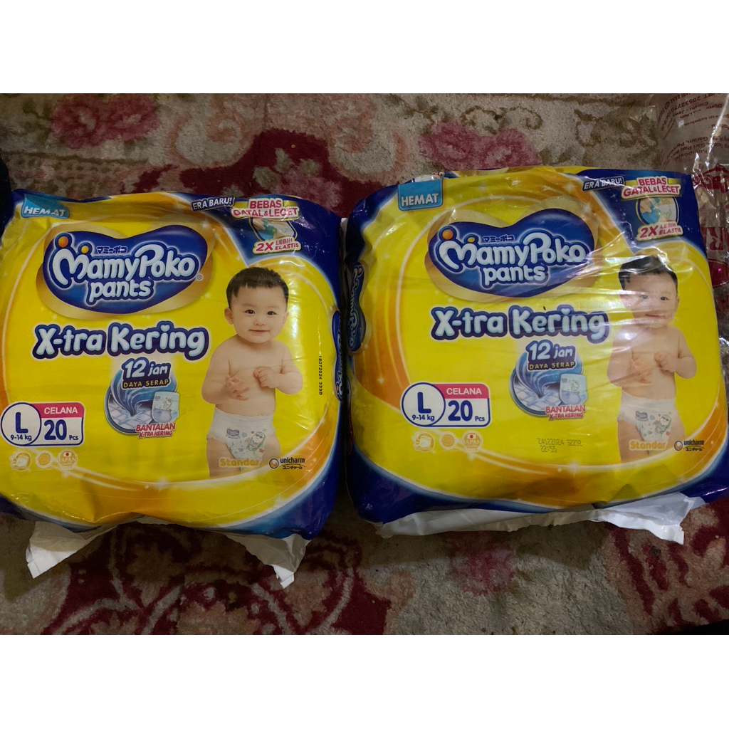PAMPERS PROMO MamyPoko Pants Extra Dry L20 | Popok Celana Bayi Xtra Kering | Diskon Murah