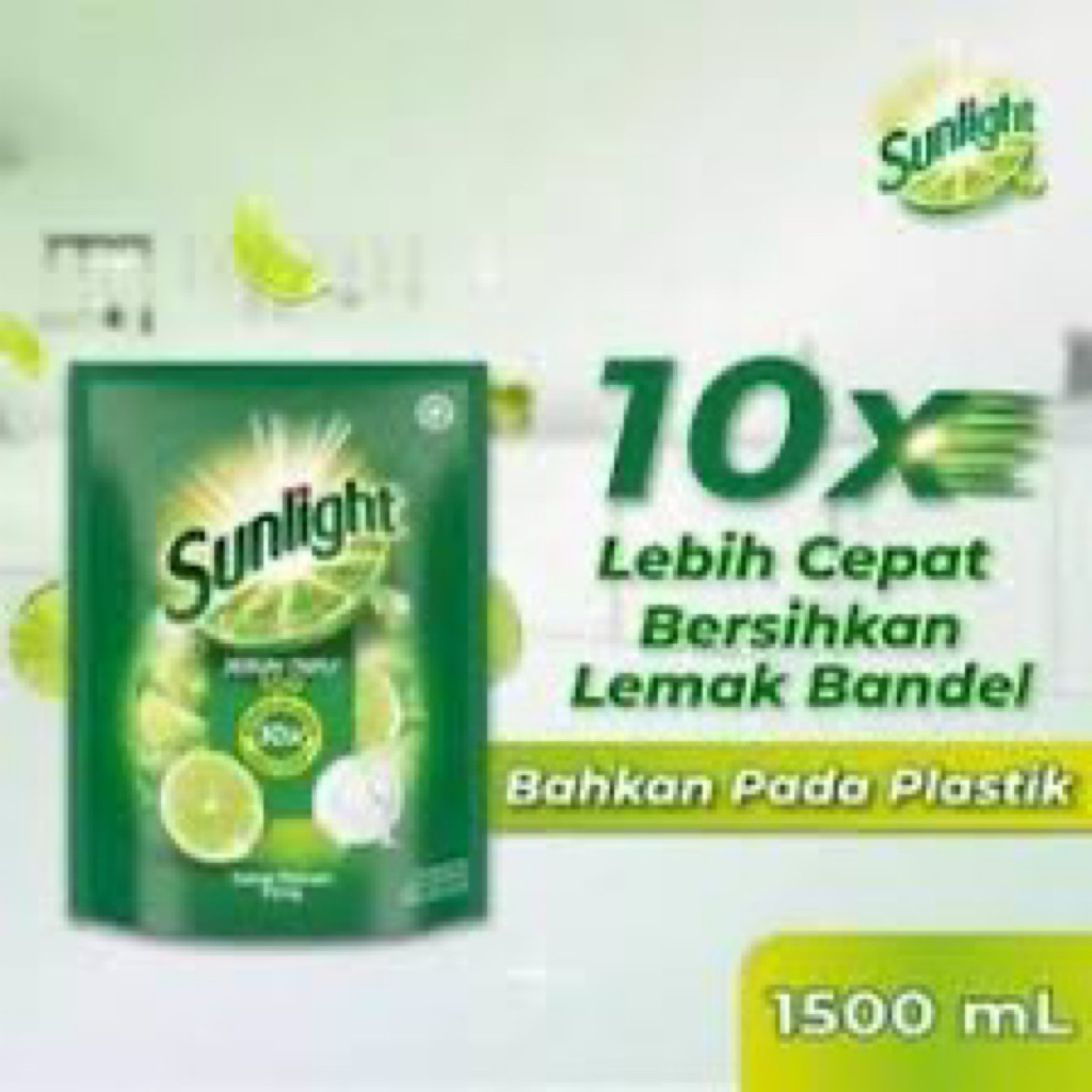 Sunlight 1,5 liter pencuci piring jeruk nipis 1500ml