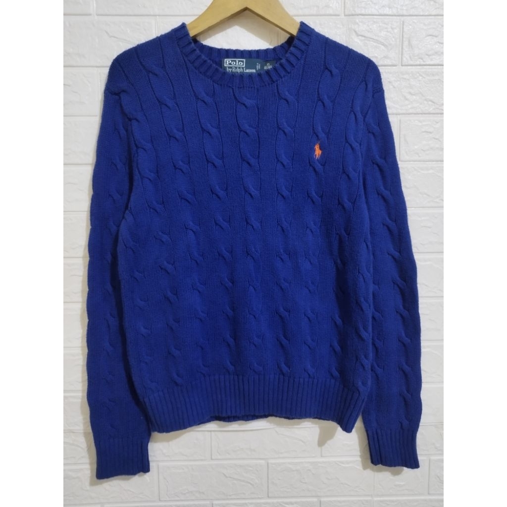sweater polo RL cable knit (pl)