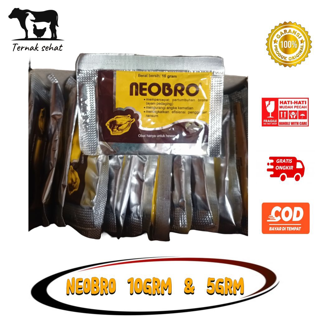 NEOBRO MEDION 10gr & 5gr VITAMIN PENGGEMUK AYAM BROILER/ PEDAGING,neobro vitamin broiler unggas medi