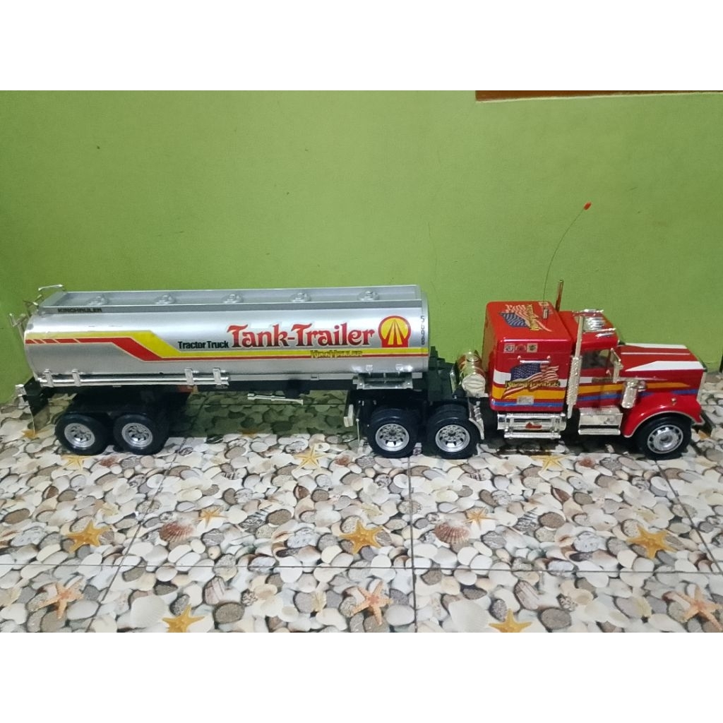 | MAINAN | MOBIL RC TRUCK TANK TRAILER PANJANG 110CM JUMBO | HARD BODY |