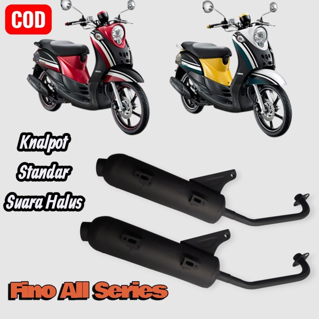 Knalpot Standar Variasi Fino Karbu / Fino Injeksi / X-Ride Dan Metik Lain | Suara Halus