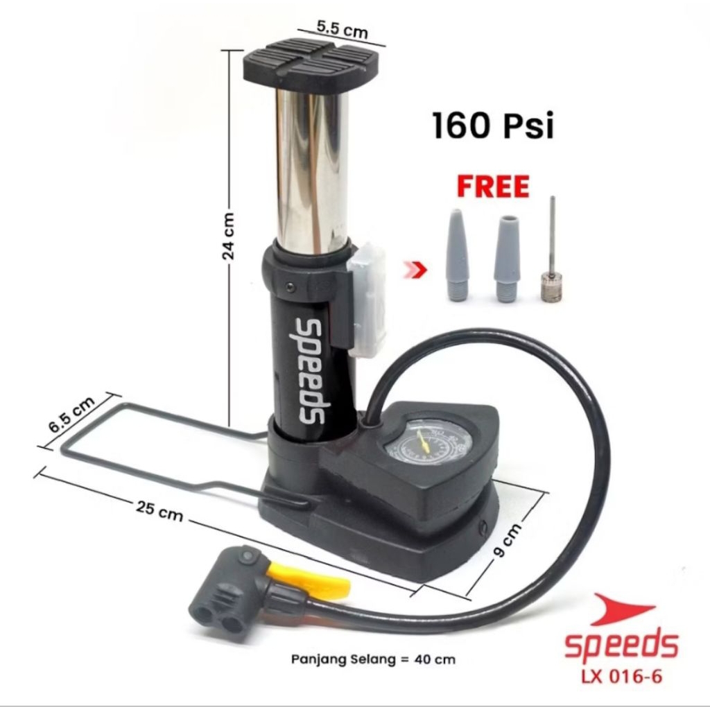 pompa ban motor mobil bola pompa manual ada indikator
