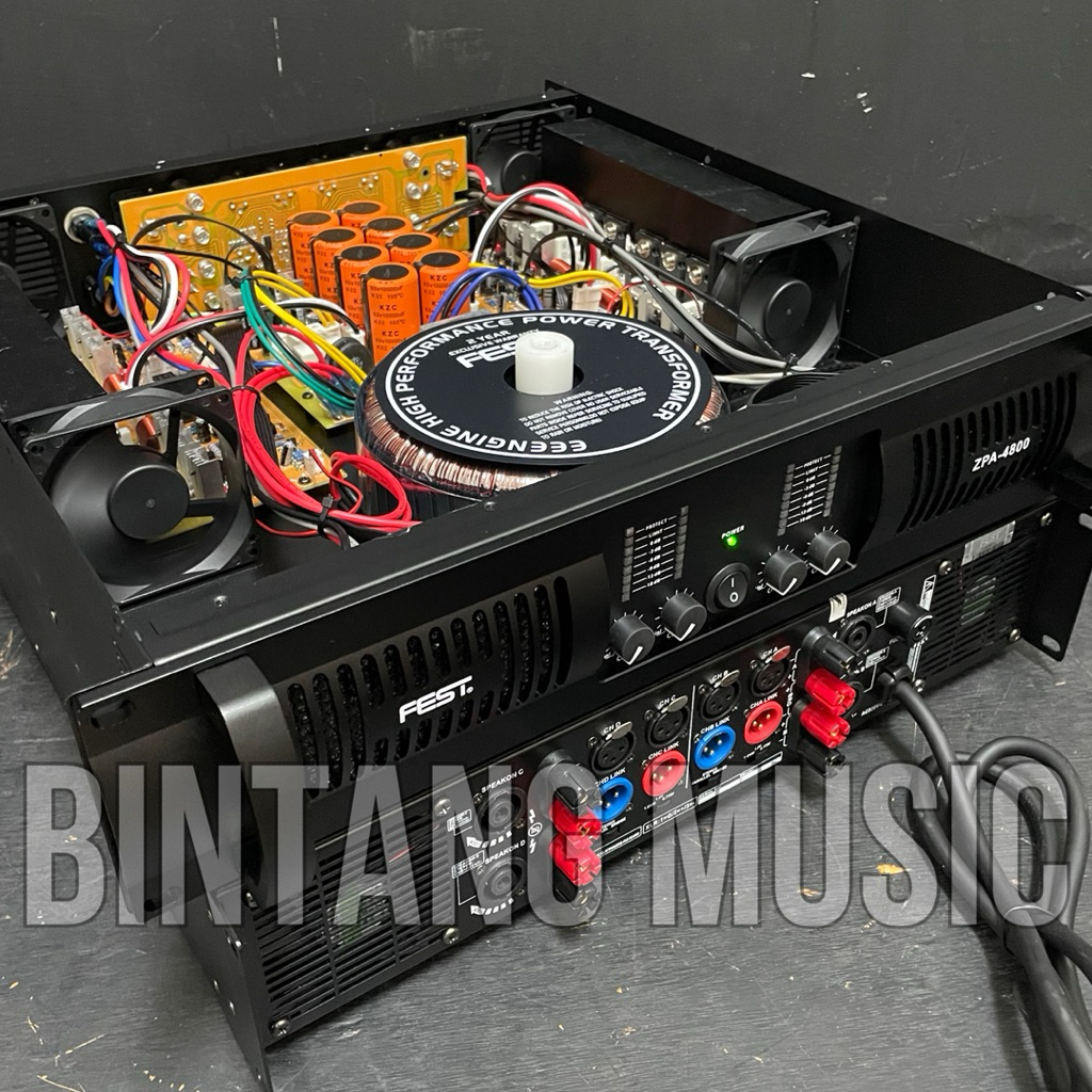 Power Amplifier fest zpa 4800 original 4 channel FEST ZPA4800