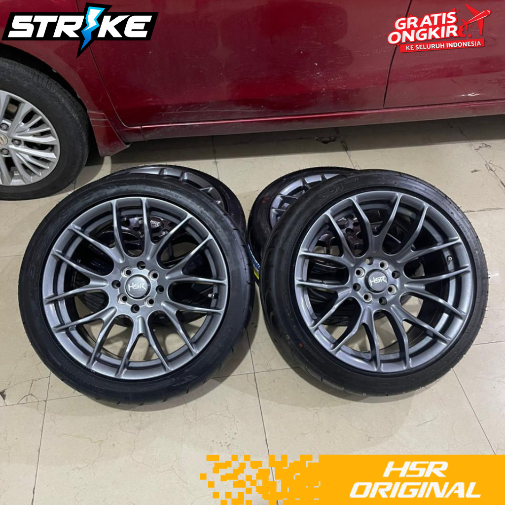velg dan ban ring 17 hsr wheel untuk Yaris, Jazz, Mobilio, Avanza, Xenia, Accord, Fronx dll