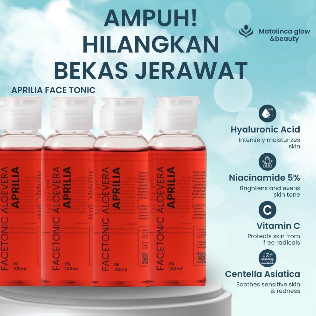 TONER FLEK HITAM TONER APRILIA PERAWATAN WAJAH FLEK HITAM DAN KULIT KUSAM BPOM