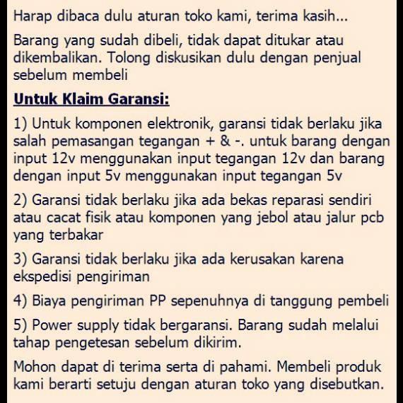 Panel Led Module Running Text P10 Putih Dip