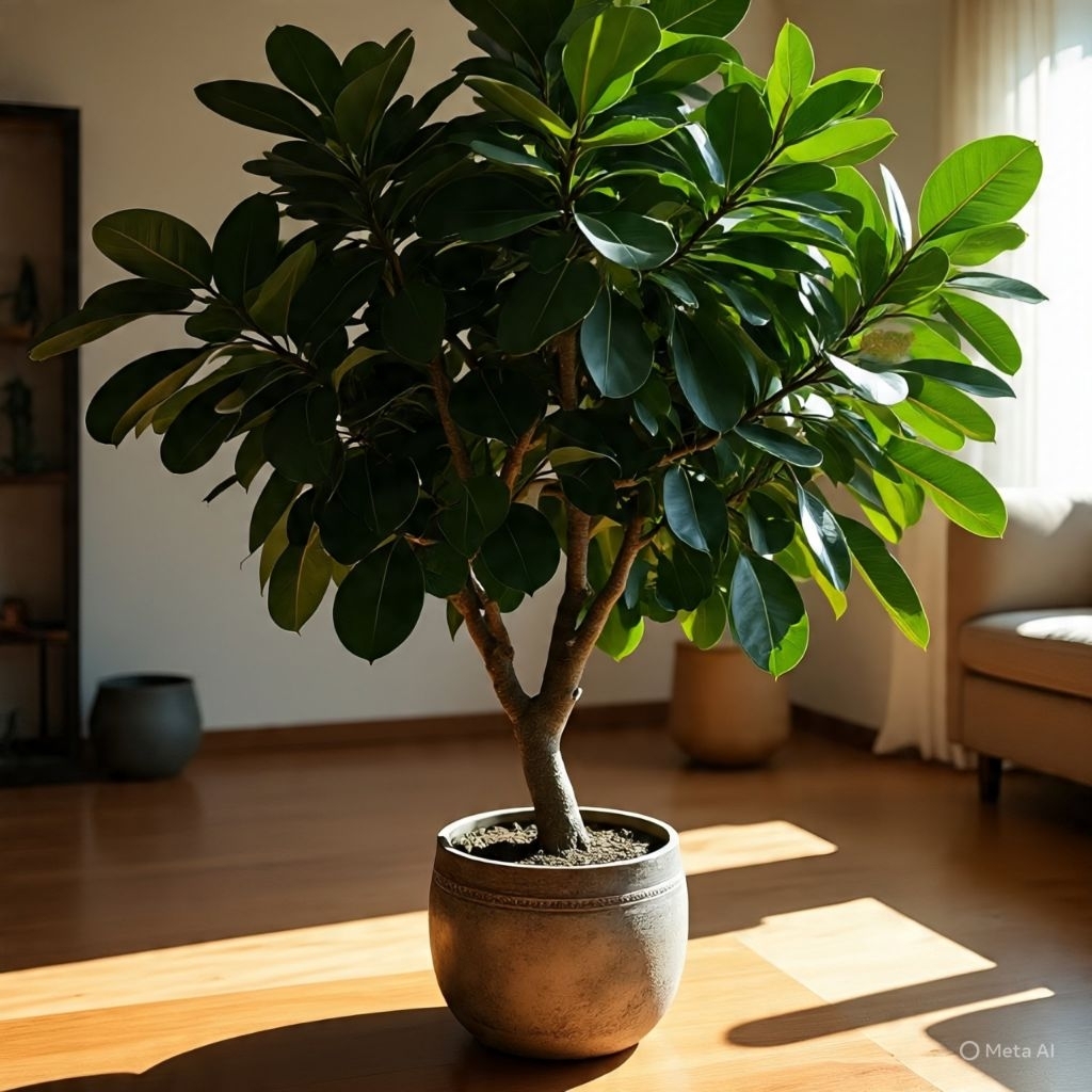 Tanaman hias karet kebo | ficus Burgundy