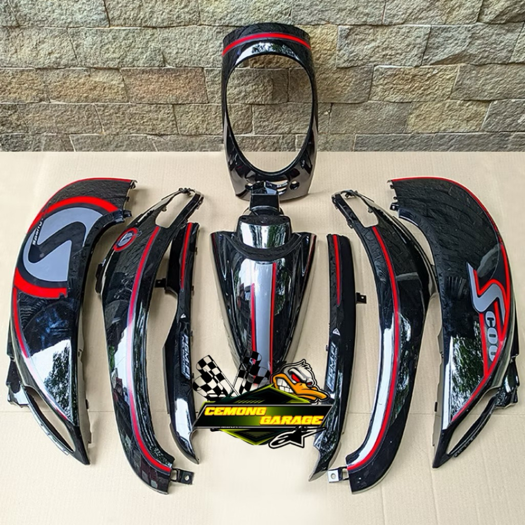 Cover body halus scoopy FI thn 2013-206 standar pabrik No ori