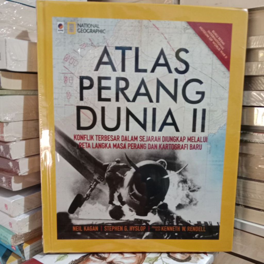 Hard Cover ATLAS Perang Dunia II. Konflik Terbesar dalam Sejarah Diungkap Melalui Peta Langka Mada P