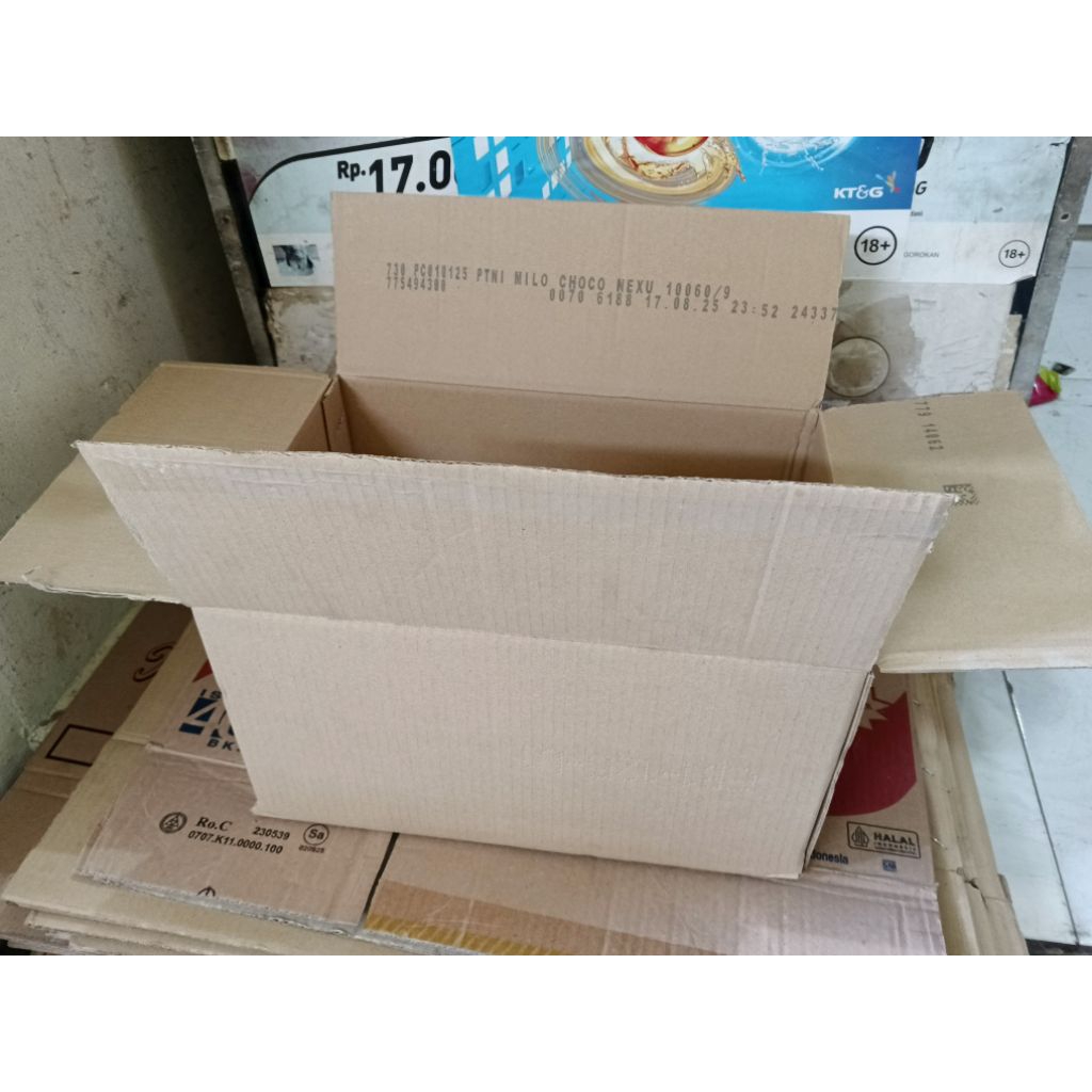Kardus Bekas Polos 34*25*18 Dus Packing