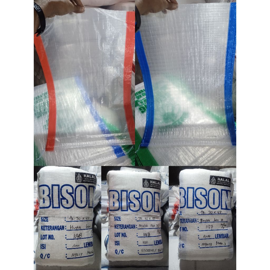 Karung Beras Polos Trasnsparan 5 Kg Perbal Isi 1000 Lembr