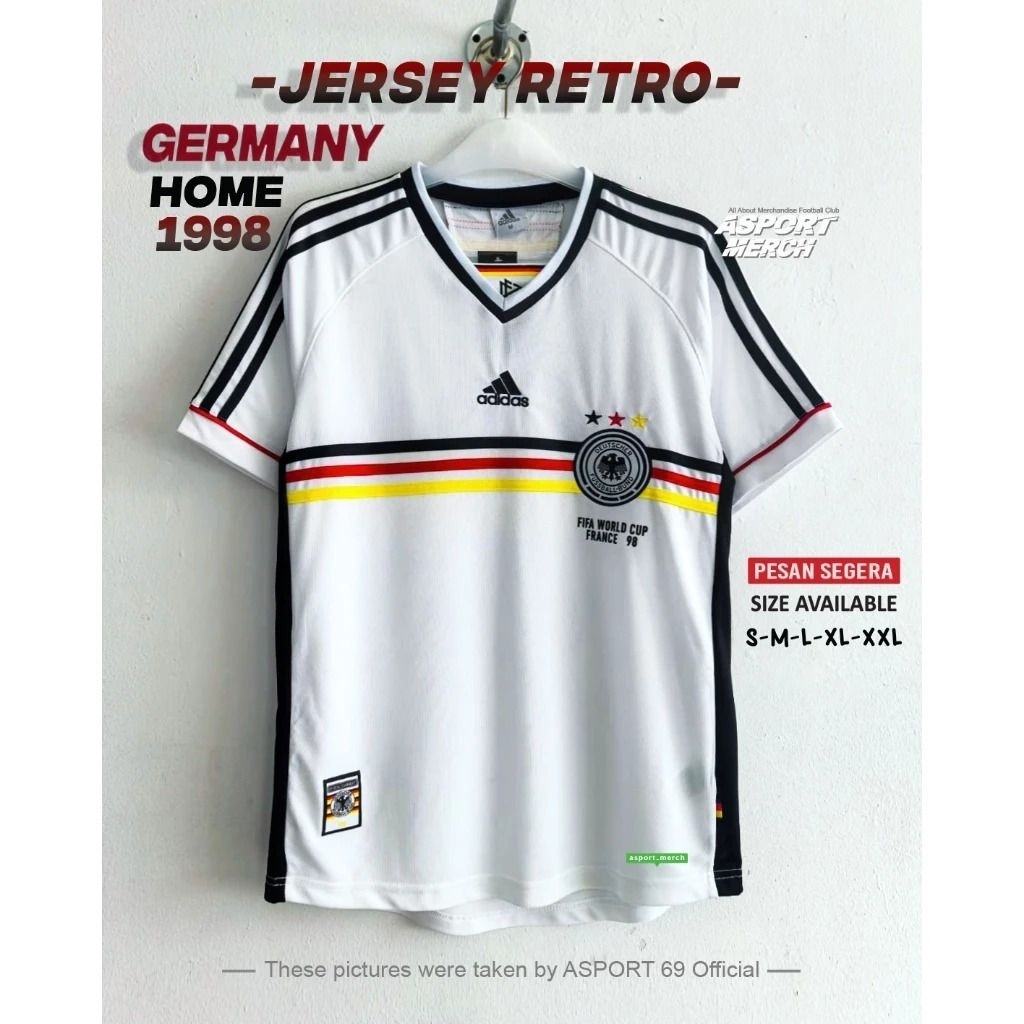 JERSEY RETRO JERMAN HOME 1998