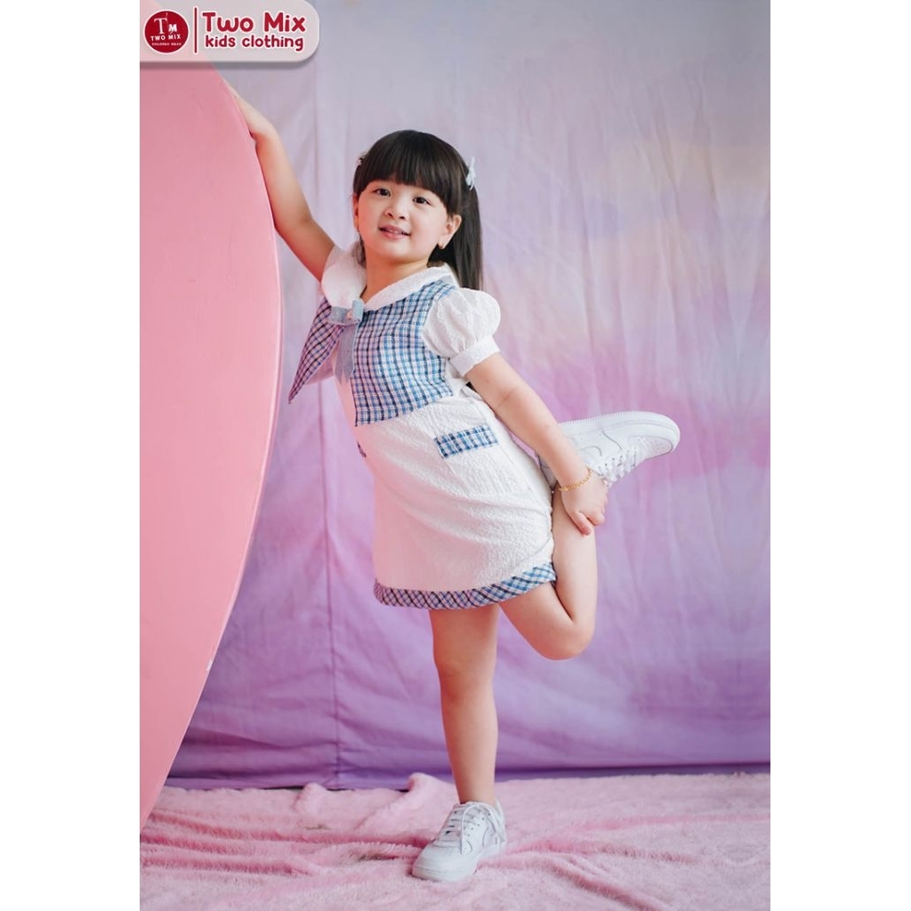 Belva Baju Dress Anak Perempuan 1-12 Tahun 4391