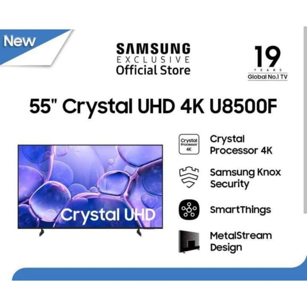 TV Samsung LED Crystal UHD U8500F 55 Inch