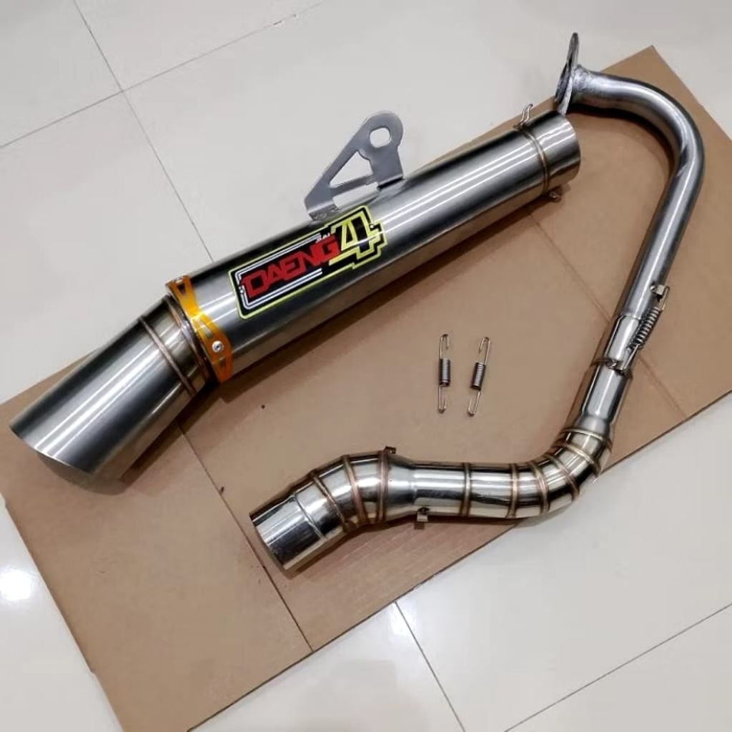 Exhaust DAENG SAI4 OPEN PIPE BIGELBOW HIGHMOUNT FOR CLICK 125/150 MIO SPORTY MIO SOULTY MIO I125/M3