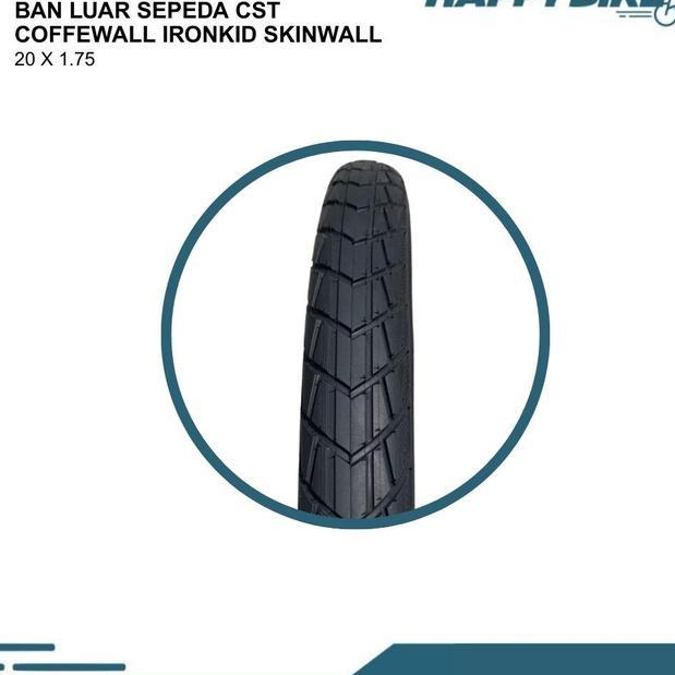Cst Tire Ban Luar Sepeda Lipat Minion Bmx Coffe Wall 20 X 1.75 Dan 20 X 2.00