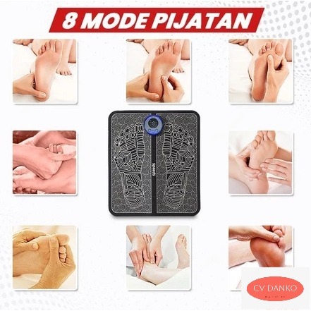 DANKO - EMS Foot Massage Mat Pijat Kaki EMS Pad Mat Alat Pijat Kaki Alat Electric Pijat Kaki Praktis