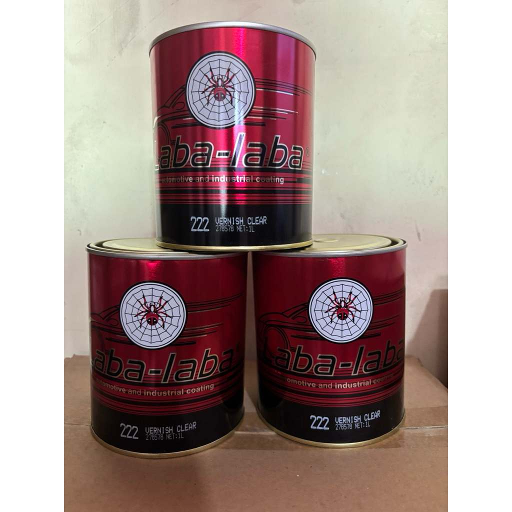 laba-laba-222-vernish clear gloss-1liter-pernis gloss-clear gloss-kayu