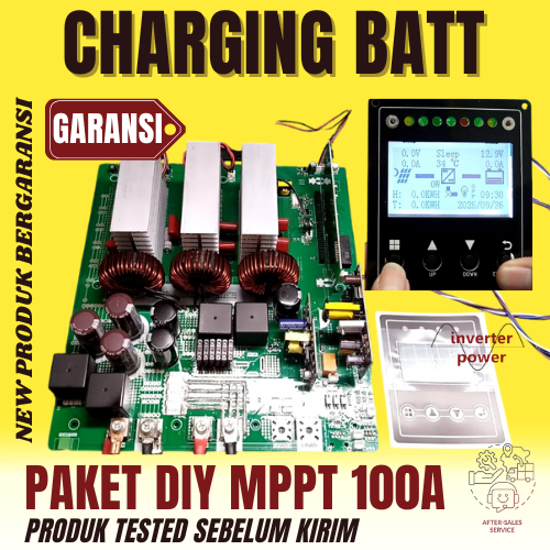 SCC MPPT rating 100a 100 amper TANPA BOX mppt solar charging 100A Tanpa Casing MPPT Lokal MPPT 100A