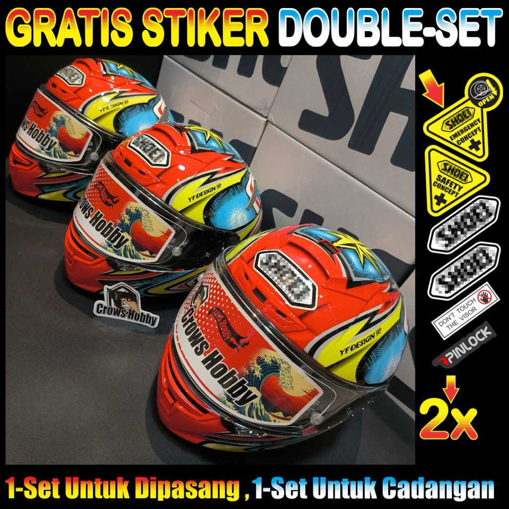 Helm Clone Shoei X14 Grade A copy replika motif Daijiro Kato Red