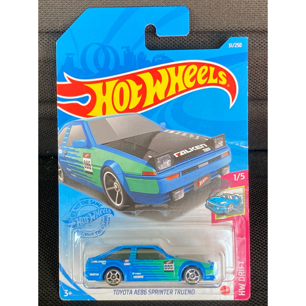 Hot Wheels Toyota AE86 Sprinter Trueno Falken