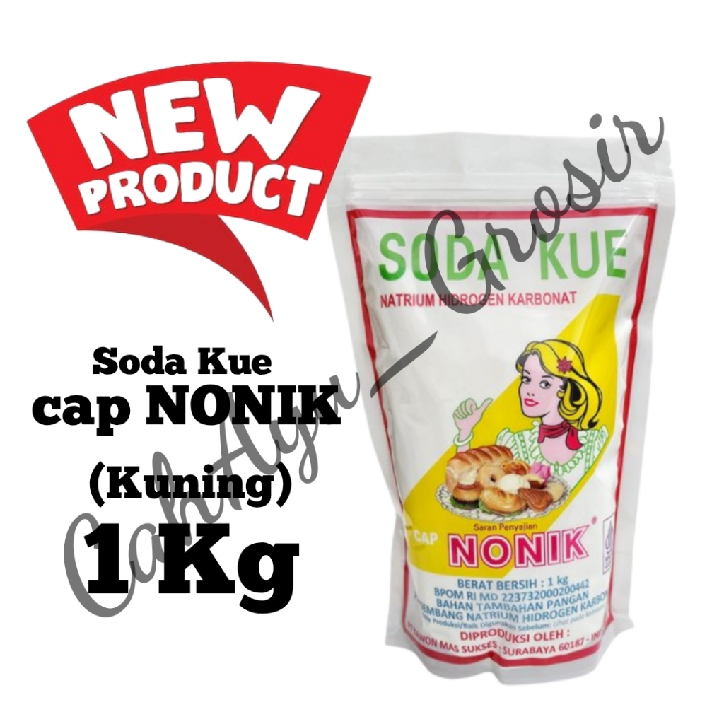 Soda Kue Cap Nonik POUCH 1 Kg / 1000gr - Baking Soda / Soda Kue Nonik