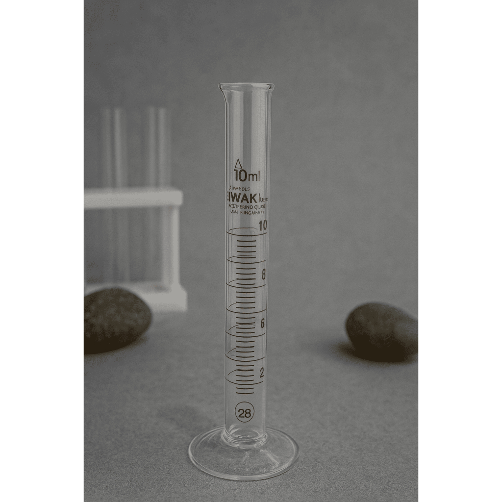 Gelas Ukur 10 ML IWAKI Takar Measuring Cylinder Kaca Lab Tabung 10 ML