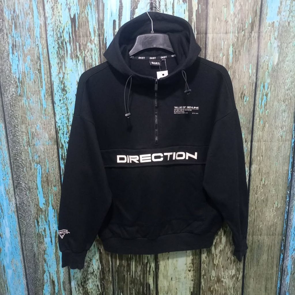 Jaket Hoodie Pria/Wanita BUNKER BUSTER DIRECTION Size XL Tebal Hangat